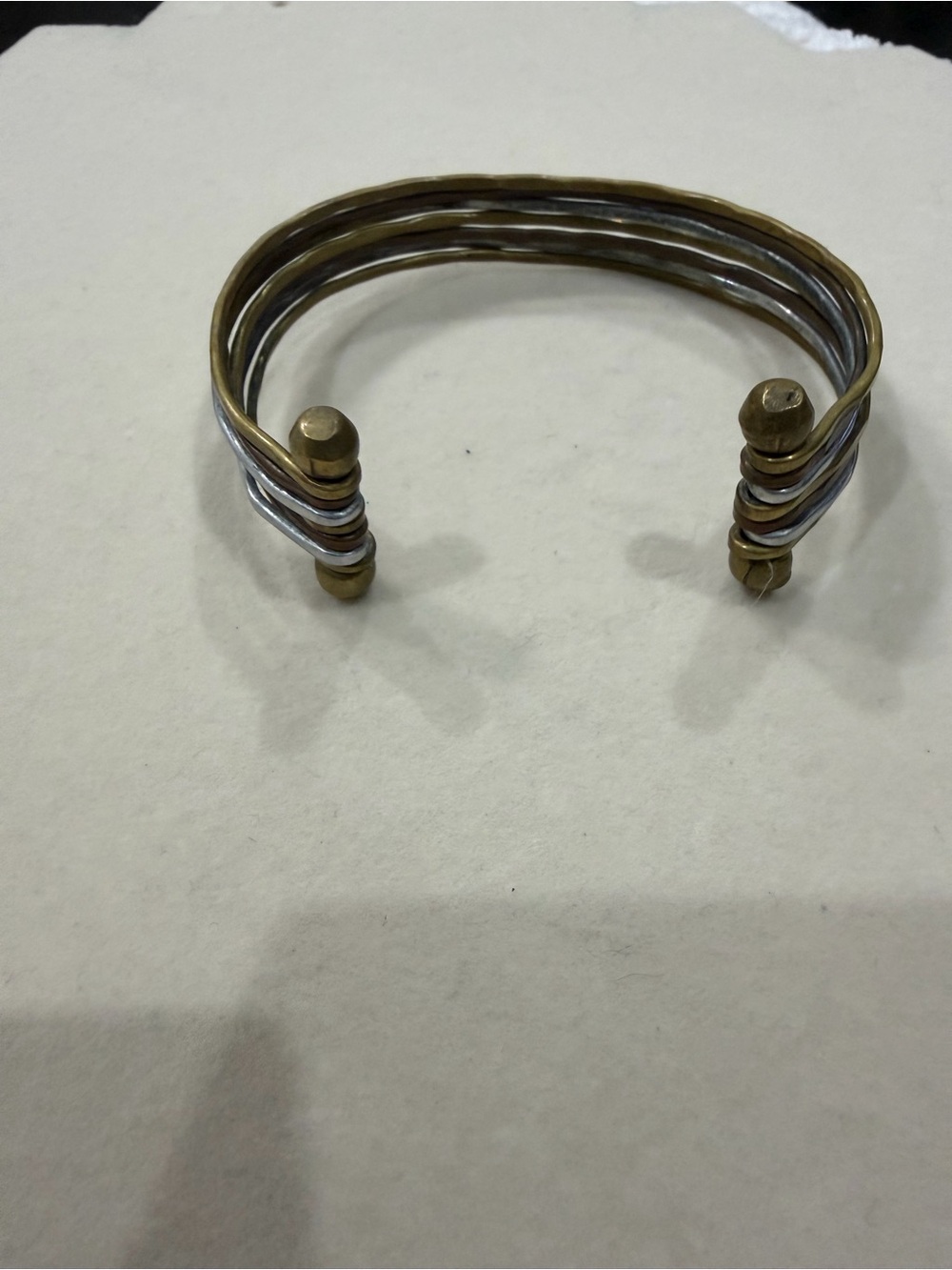 Mixed Metal Cuff Bracelet